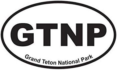 ION Grafikus Grand Teton Nemzeti Parkban Ovális Matrica, Matrica Vinil-Euro GTNP 5 Lökhárító Szekrény Laptop Ablak -