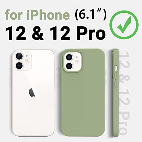 AOTESIER Kompatibilis iPhone, 12 Esetben pedig iPhone 12 Pro Esetben 6.1 colos,Selymes Touch Premium Soft Folyékony