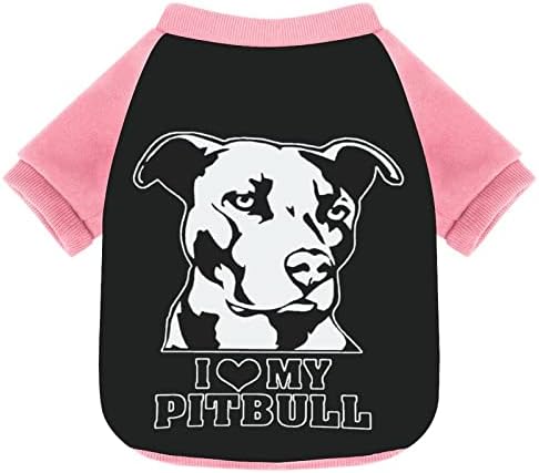 FunnyStar Szeretem a Pitbull Nyomtatás Pet a Pulóver Polár Pulóver Kezeslábas a Kutyák, Macska Design