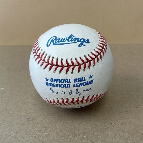 Reggie Jackson 44 Írt Alá OAL Budig Baseball Automatikus B&E Hologram - Dedikált Baseball