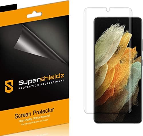 (2 Csomag) Supershieldz Célja a Samsung Galaxy (S21 Ultra 5G) képernyővédő fólia, Nagy Felbontású Clear Pajzs (TPU)
