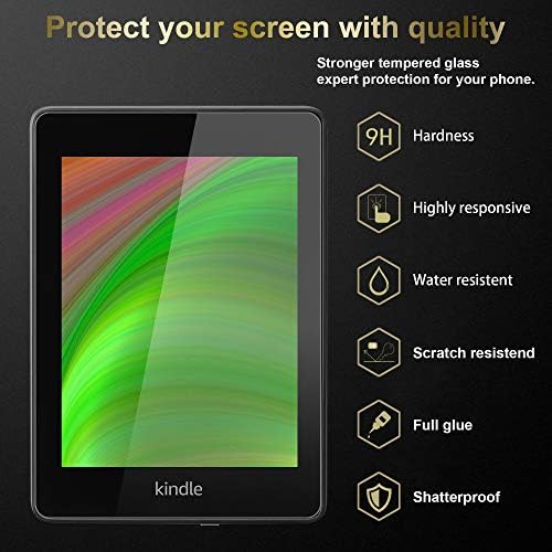 Cadorabo Edzett Üveg Kompatibilis Kindle Paperwhite 2018 (10. Gen.) a MAGAS Átláthatósági - Képernyő Védelem 3D-s Touch