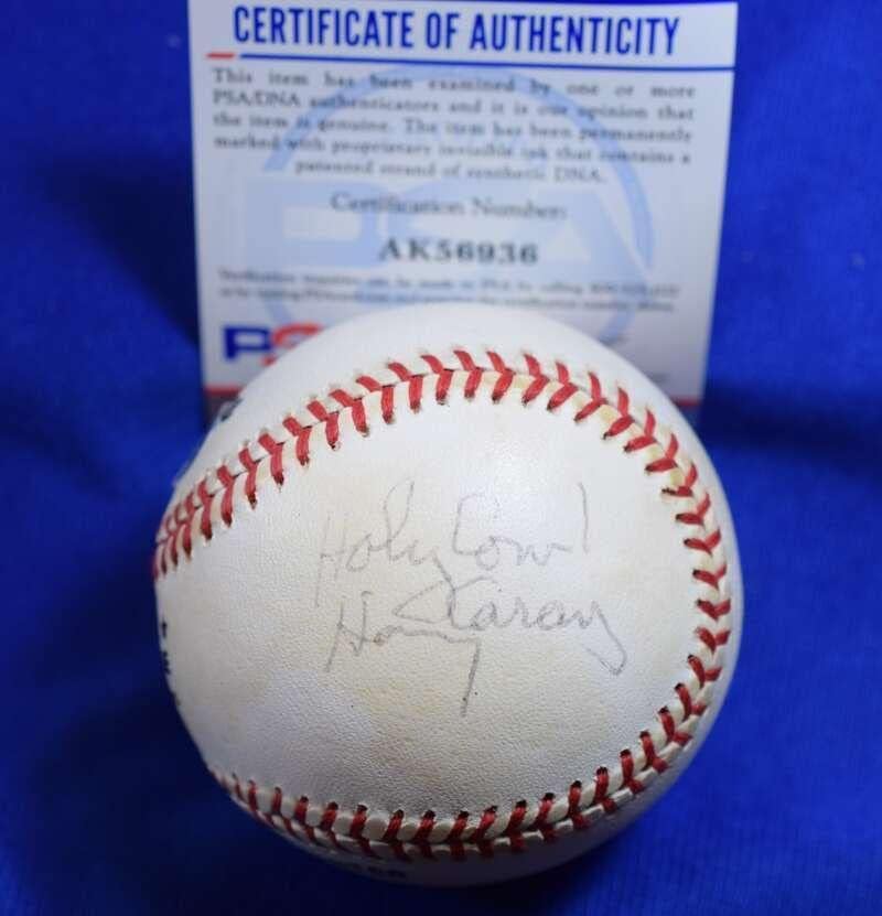 Harry Ennek PSA DNS-Coa Autogramot Nemzeti Liga ONL Aláírt Baseball-1 - Dedikált Baseball