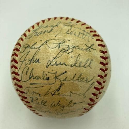 1946-ban a New York Yankees Csapatát Aláírt Amerikai profi Baseball-Liga Joe Dimaggio SZÖVETSÉG - Dedikált Baseball