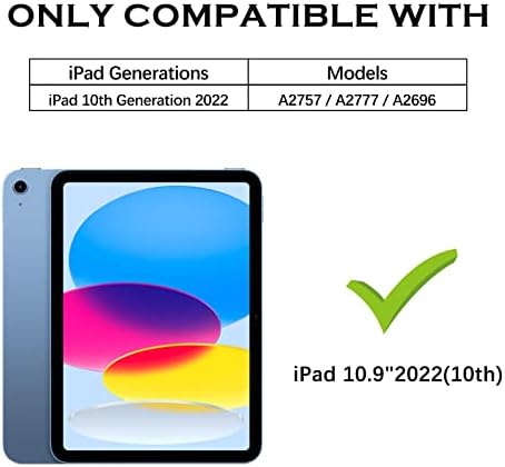 YINLAI iPad 10 Generáció az Esetben, iPad 10.9 Hüvelyk Esetben 2022 Gyerekek, Lányok, Nők, Kitámasztó Vékony Szilikon