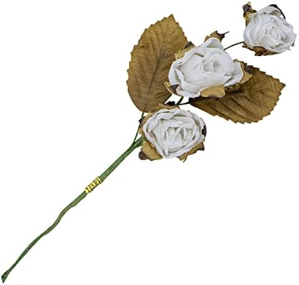 Expo Nemzetközi Szövet Virágok (Csomag 3) Tulle, Fehér
