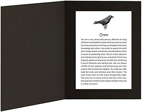 Crow, a Hatalom az Állati Üzenet 5x7 kép mappa keret