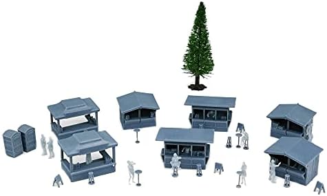 Outland Modellek Vasúti Elrendezés Karácsonyi Piac Ábra Set 1:87 HO Skála