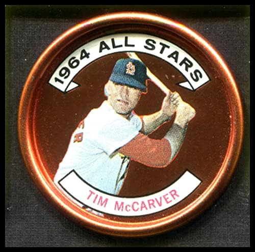 1964 Topps 156 All-Star Tim McCarver St. Louis Cardinals (Baseball Kártya) NM Bíborosok