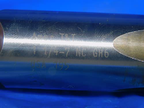 3pcs USA-ban Készült, 1 1/4 7 NC HSS GH6 Mélypont ÉRINTSE meg a 4 Egyenes Fuvola 1.25 USA Készült - TH0897PMH