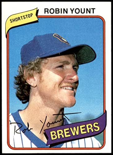1980 Topps 265 Robin Yount Milwaukee Brewers (Baseball Kártya) NM Brewers