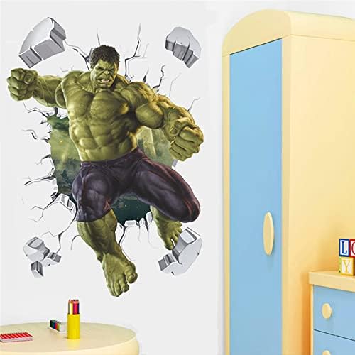 AOLIGL Bosszúállók Hulk Fali Matricák DIY Erőszakos izompacsirta Hulk Óriás Fali Matrica Gyerekek Rajzfilm Hálószoba