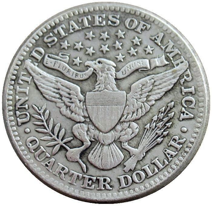 Amerikai Negyed Borbély 1896 Ezüst Bevonatú Replika Emlékérme