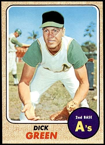 1968 Topps 303 Dick Zöld Oakland Athletics (Baseball Kártya) NM/MT+ Atlétika