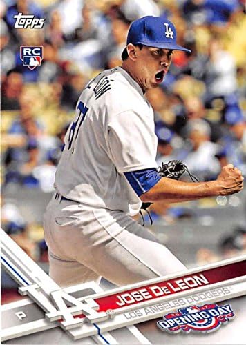 2017 Topps Nyitó Nap 82 Jose De Leon Los Angeles Dodgers Újonc Baseball Kártya