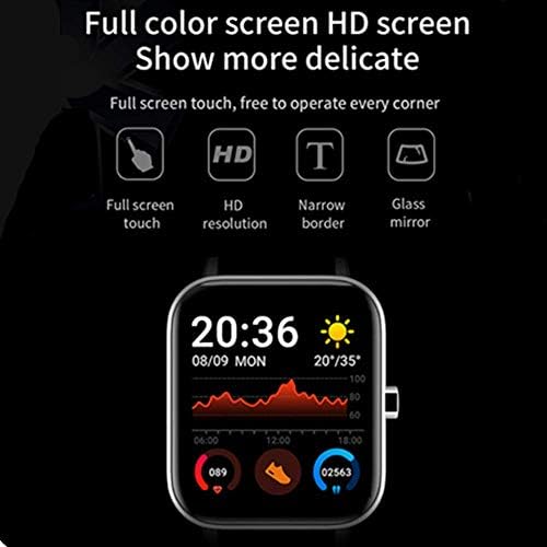 Weijie Fitness Tracker, érintőképernyő, Vízálló Smartwatch Heart Rate Monitor Aludni, Monitor, Vízálló Digitális Órát