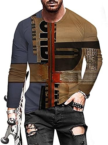 BEUU Katona Long Sleeve T-shirt Férfi ruházat, Őszi 3D Nyomtatás Edzőtermi Edzés, Túrázás Atlétika Tee Maximum Pulóver