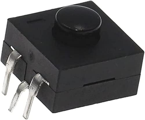Mikro Kapcsoló 100 a D C 30V 1A 3Pin Fekete Mini Nyomógomb Kapcsoló, Elektromos kézilámpa, 3P Ívelt 2 1 Le Lámpa Kikapcsolása