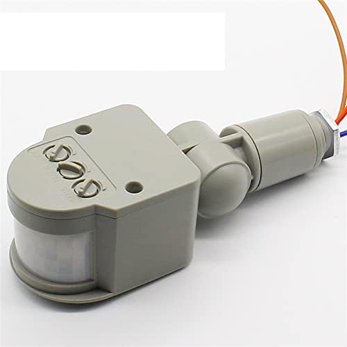 GRUNI Mozgásérzékelő Kapcsoló Szabadtéri AC 220V Automatikus Infravörös PIR Mozgásérzékelő Kapcsoló LED