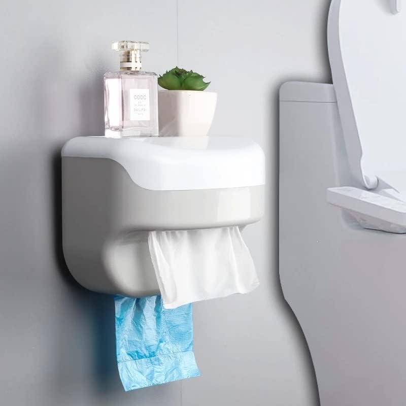 WYKDD Kényelmes, Többfunkciós Wc Papír tartó Vízhatlan Ütés Ingyenes tartó papírtörlő Fürdőszoba Kiegészítők