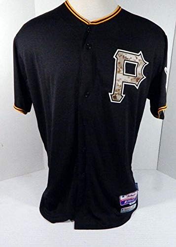 2014 Pittsburgh Pirates Üres Játék Kibocsátott Fekete Jersey Camo 50 640 - Játék Használt MLB Mezek