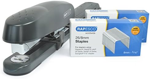 Rapesco Tűzés Beállítás Tartalmazó 790 Hosszú Kar Tűzőgép, 10,000 26 Típus 5/16 Staples (1281)