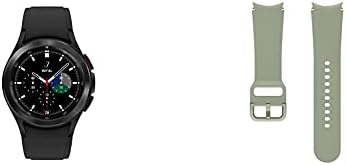SAMSUNG Galaxy Óra 4 Klasszikus 42mm Smartwatch a EKG Monitor Tracker LTE MINKET Verzió, Fekete, Samsung Szilikon Óra