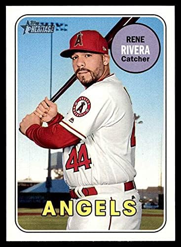 2018 Topps 589 Rene Rivera Los Angeles Angels (Baseball Kártya) NM/MT Angyalok
