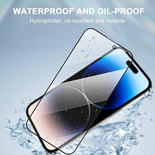 JIEYKJO iPhone 14 Pro max Adatvédelmi képernyővédő fólia - 180 Adatvédelem, Anti-Vakító fény 9H Anti-Spy Edzett Üveg
