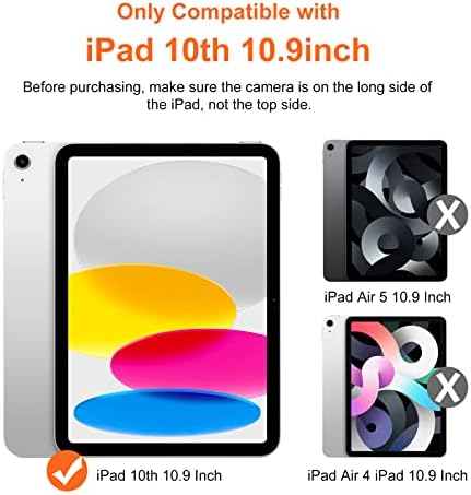KCT [2 Csomag Paperfeel képernyővédő fólia Kompatibilis iPad 10 Generáció (10.9 Inch, 2022), Ír, Mint a Papír/nagyfokú
