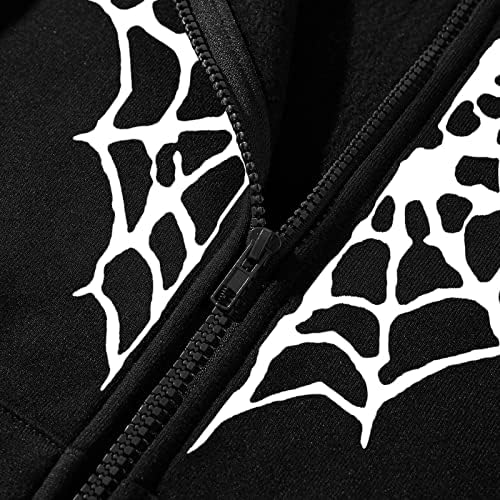 A nők Teljes Zip Kabát Alkalmi Laza Kapucnis melegítő felső Hosszú Ujjú Sportos Kabát Pókháló Felsőruházat Zsebek