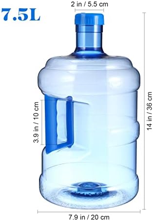 BESPORTBLE 7.5 L Újrahasználható Műanyag vizes Palackot Literes Kancsó Tartály Műanyag Koronát Kap Víz Üveg Tartály