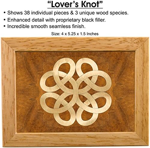 MarqArt Wood Art Kelta Box - Kézzel készített USA - Páratlan Minőségű, Egyedi, Nincs Két egyforma - Eredeti Munka Wood