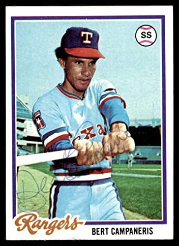 1978 Topps 260 Bert Campaneris Texas Rangers (Baseball Kártya) Autogramot Rangers