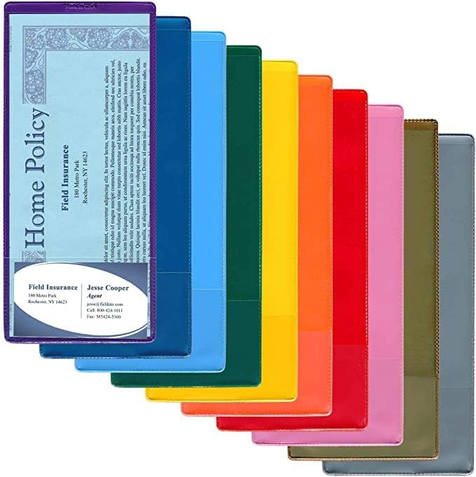 StoreSMART - Műanyag biztosítottal Üzleti Kártya Zseb - 4 x 9 - Fajta 50-Pack - INS30VP-5