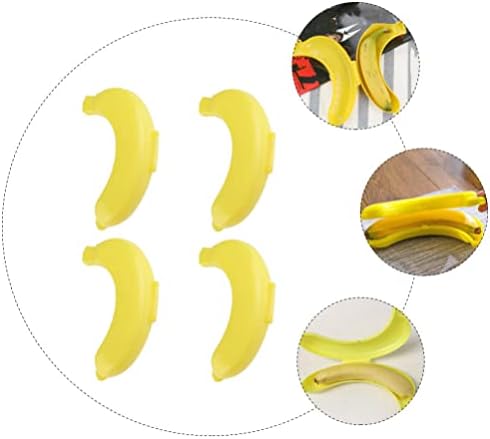 Cabilock Műanyag 4db Banán Saver Aranyos Banán Esetben Szabadtéri Ebéd Gyümölcs Tároló Doboz - Alkalmas Cchool Hivatal