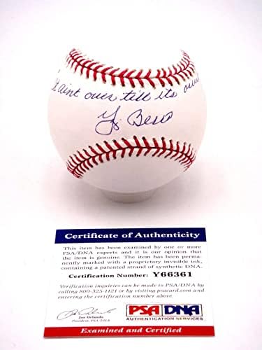Yogi Berra nincs Vége, Amíg A Vége a Psa/dns Aláírt Mlb Baseball Autogram - Dedikált Baseball
