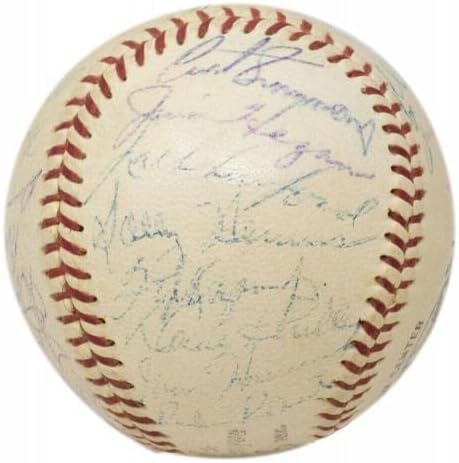 1958-ban Philadelphia Phillies Csapat Aláírt Baseball Ashburn Roberts +24 Mások PSA - Dedikált Baseball