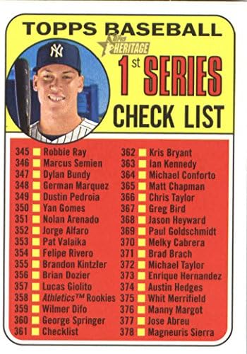 2018 Topps Örökség 361 Aaron Bíró New York Yankees Baseball Kártya