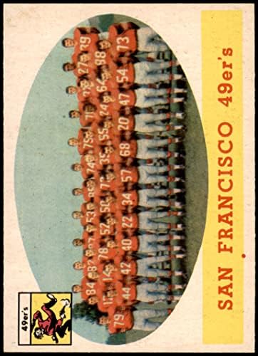 1958 Topps 41 49ers Csapata a San Francisco 49ers (Foci Kártya) NM-es, 49 -