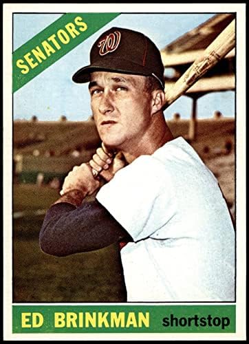 1966 Topps 251 Ed Brinkman Washington Senators (Baseball Kártya) NM/MT+ Szenátorok