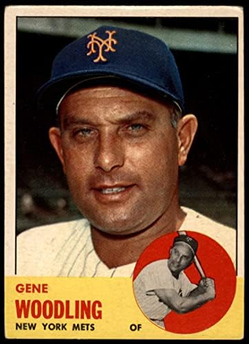 1963 Topps 342 Gén Woodling New York Mets (Baseball Kártya) VG Mets