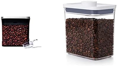 OXO Acél POP Kávé Tartály Scoop - 1.7 Qt-a Kávé, Tea, Több & Jó Markolatok POP Edény Légmentesen záródó 1.7 Qt Kávét,