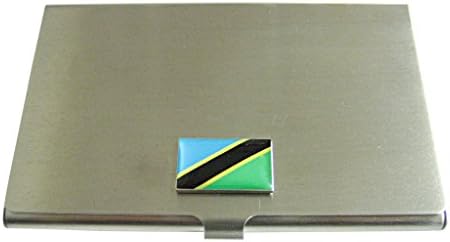 Tanzánia Zászló Medál Névjegykártya Tartó