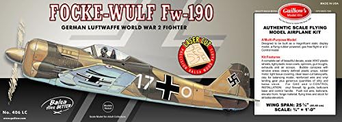 Guillow ez a Focke-Wulf FW-190 Lézerrel Vágott Modell Készlet