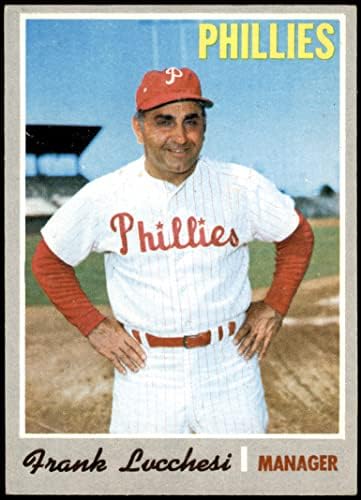 1970 Topps 662 Frank Lucchesi Philadelphia Phillies (Baseball Kártya) VG/EX Phillies