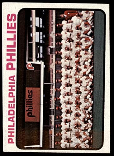 1973 Topps 536 Phillies Csapat Philadelphia Phillies (Baseball Kártya) EX Phillies