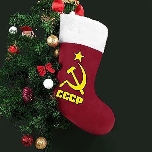 CCCP orosz Karácsonyra Karácsonyi Zokni Tok Ház Családi Karácsonyi Dekoráció