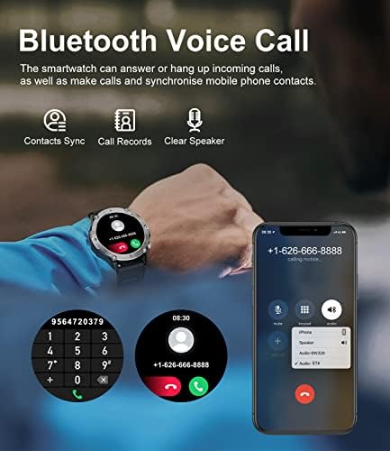 Okos Karóra Férfiaknak,2022 Legújabb Katonai Kültéri GPS-Bluetooth Válasz/Hívásokat Smartwatch a pulzusszám/Sleep Monitor,Lépésszámláló