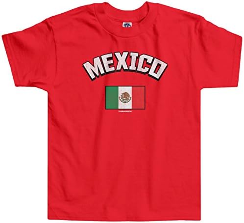 Threadrock Kisfiúk Mexikó Mexikói Zászló Kisgyermek Póló
